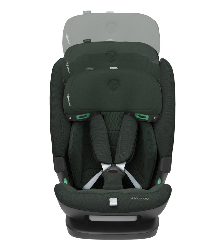 8618490110_2023_maxicosi_carseat_toddlerchildcarseat_titanproisize_green_authenticgreen_easyharnessheadrestadjustment_front.jpg