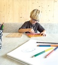 Small Foot Board Set Educate Wood Learn Writing Exercises for Kids Aged 5+ Years 12560 Coloured