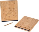 Small Foot Board Set Educate Wood Learn Writing Exercises for Kids Aged 5+ Years 12560 Coloured