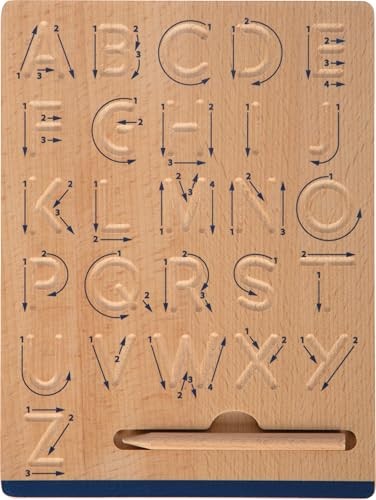 Small Foot Board Set Educate Wood Learn Writing Exercises for Kids Aged 5+ Years 12560 Coloured