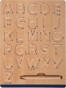 Small Foot Board Set Educate Wood Learn Writing Exercises for Kids Aged 5+ Years 12560 Coloured