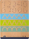 Small Foot Board Set Educate Wood Learn Writing Exercises for Kids Aged 5+ Years 12560 Coloured