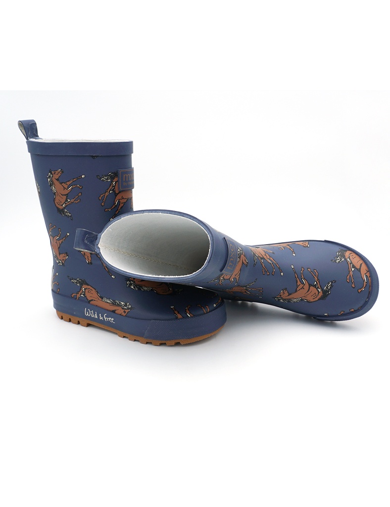 Maximo Gummistiefel Pferd wild