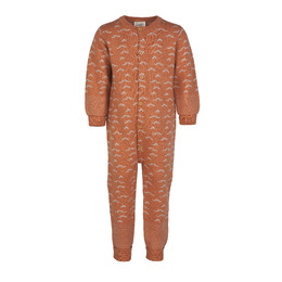 [18509-3] Voksi Wool Jumpsuit Jacquard sandstone peach wave 12222 (74/80)