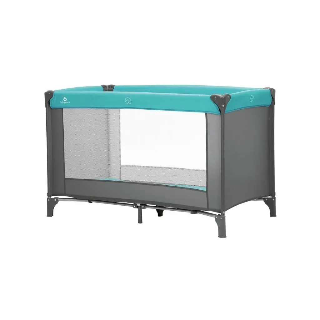 Babyworld Reisebett grau türkis