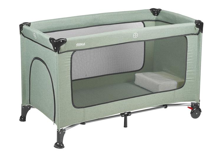[19538] Babyworld Reisebett grün melange