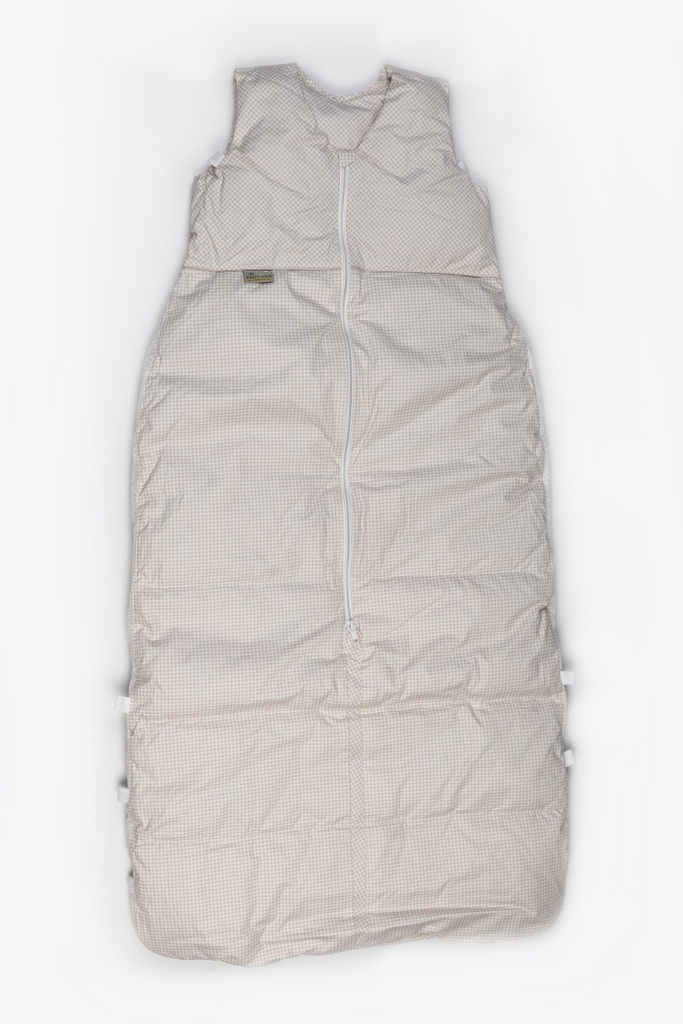 [15140] ARO Vario Cosysan Schlafsack Vichy Karo ocker Gr. 130