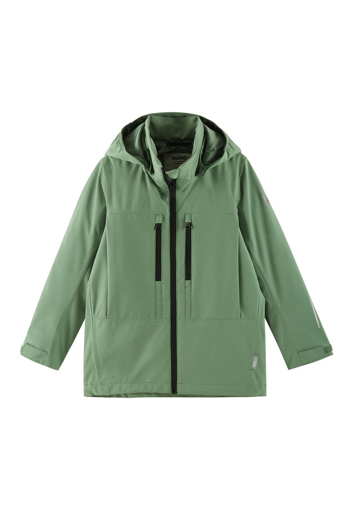 [19466-1] Reima Softshell Jacke Saarela green clay 14252 (104)