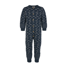 [18509-1] Voksi Wool Jumpsuit Jacquard poppy blue wave 12222 (50/56)